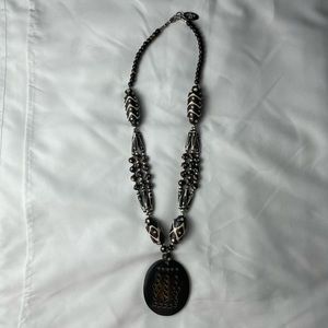 Cara ny Bohemian wooden beaded necklace